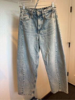 Zara Light Blue Straight Leg Jeans